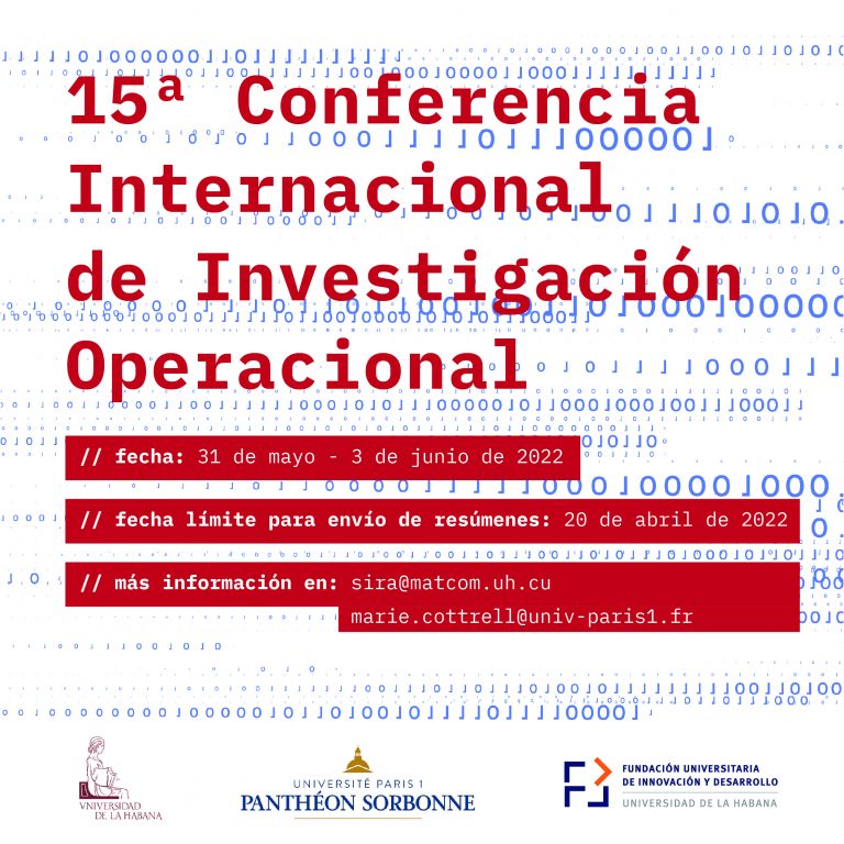 15ª Conferencia Internacional de Investigación Operacional