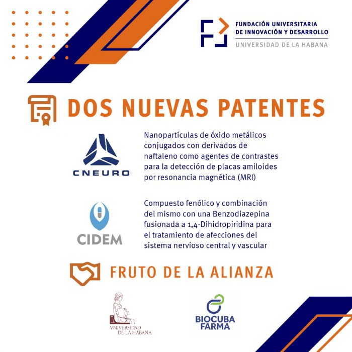 Dos nuevas patentes fruto de la alianza entre la Universidad de La Habana y BioCubaFarma